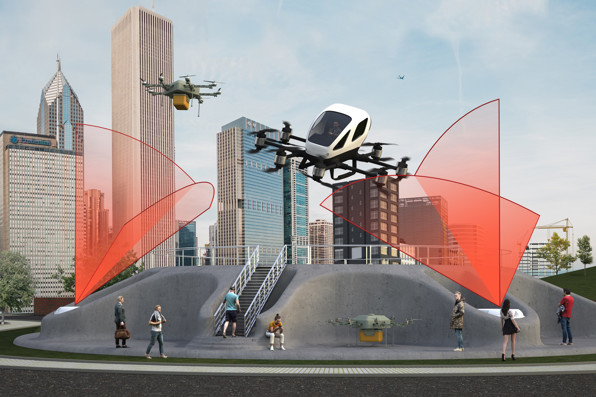 Vertiports sicher gestalten