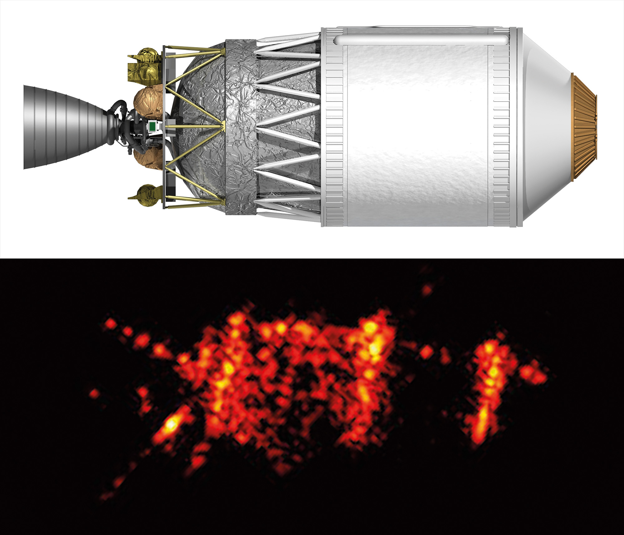 Analyse einer japanischen H-IIA Raketenoberstufe.