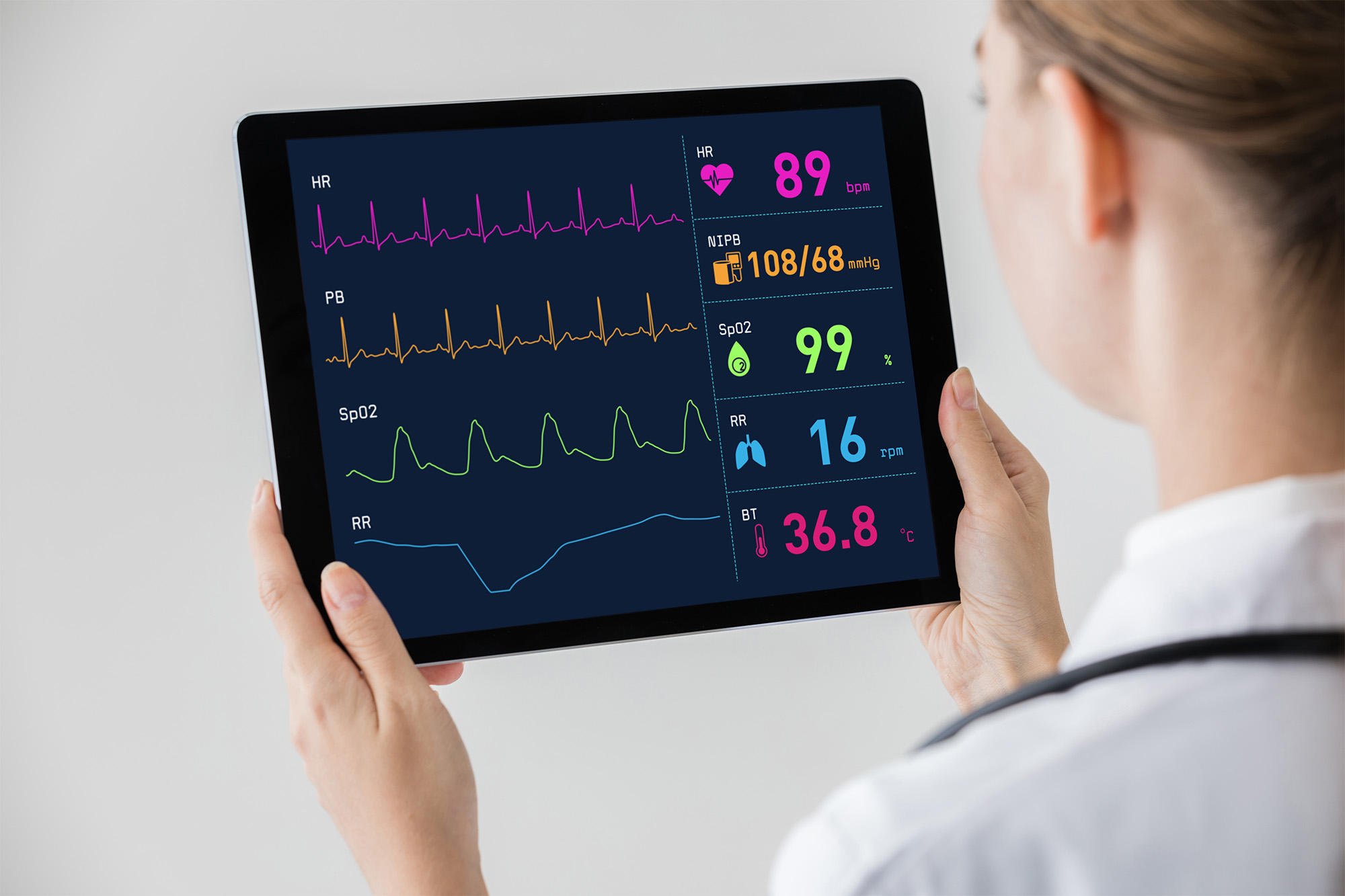 Mit Radar können verschiedene Vitalparameter kontaktlos erfasst werden.