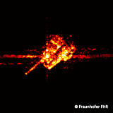 Radar image of the satellite ROSAT created by the high power radar system TIRA