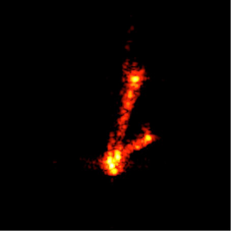 Equivalent radar image for the MicroSCOPE model in figure 1.